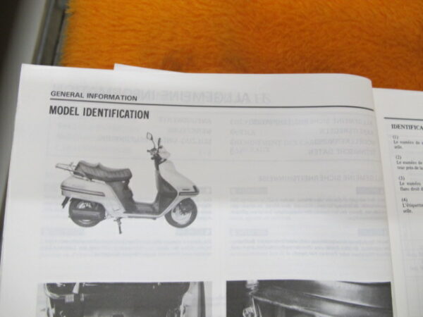 Honda CH250 Spacy MF01 Original Werkstatt-Handbuch WHB CH 250 Spacy MF 01 ab 1985 Werkstatthandbuch – Bild 2