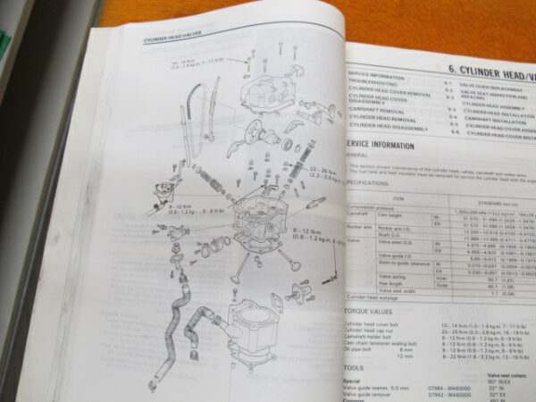 Honda CH250 Spacy MF01 Original Werkstatt-Handbuch WHB CH 250 Spacy MF 01 ab 1985 Werkstatthandbuch – Bild 3