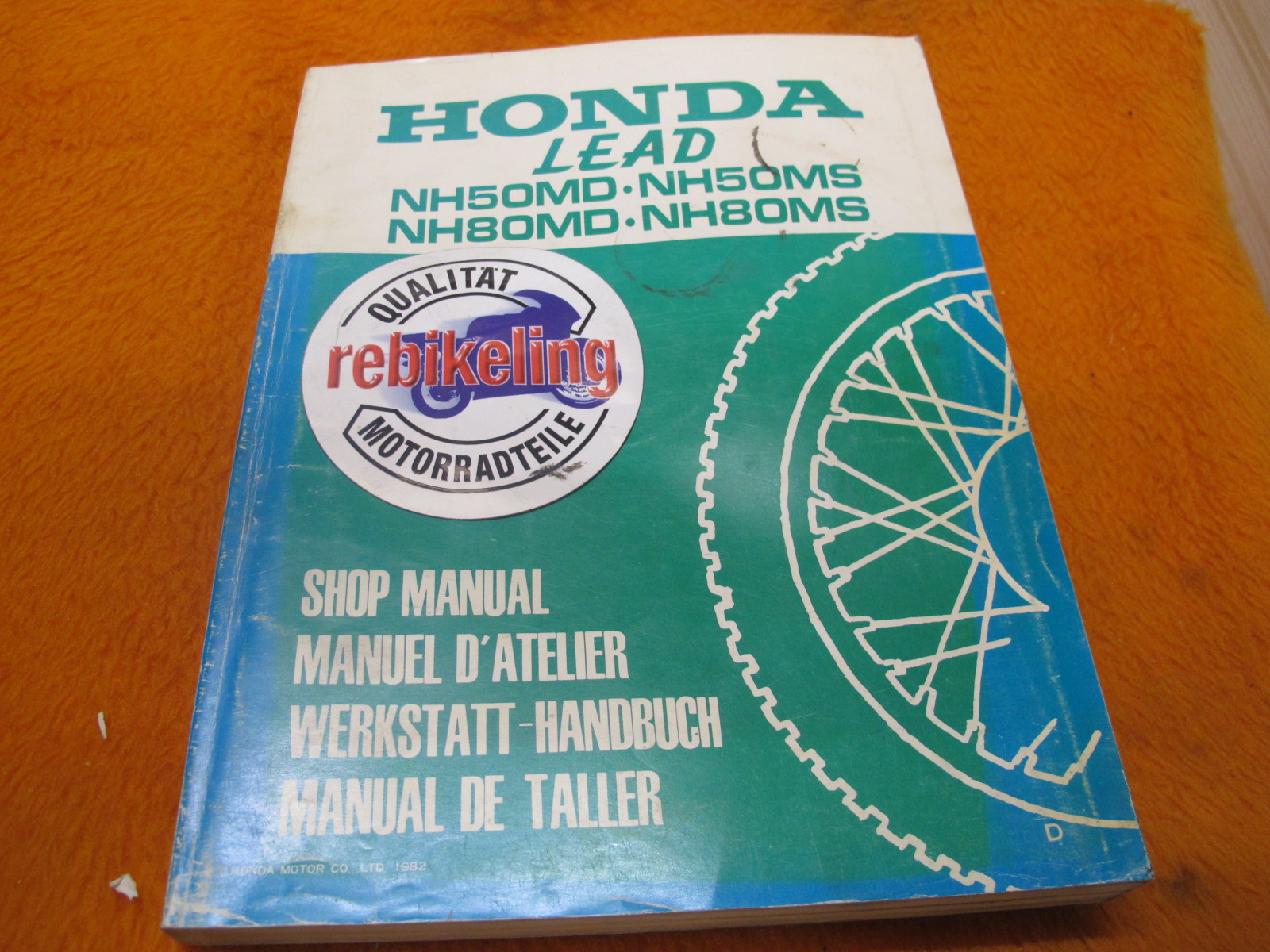 Honda NH 50 MD MS NH 80 original A4 WerkstattHandbuch 1982 WHB D/F/GB
