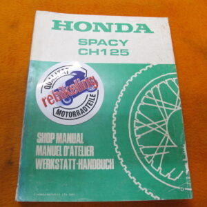 Honda CH125 JF02 Werkstatthandbuch Spacy Werkstatt-Handbuch WHB 1983 GB/F/D Spacy CH125