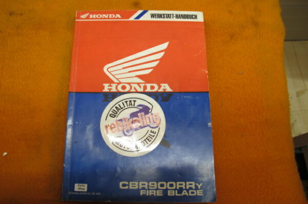 Honda CBR 900 RR y Werkstatt-Handbuch WHB 2000 Werkstatt-Handbuch CBR900RRy D