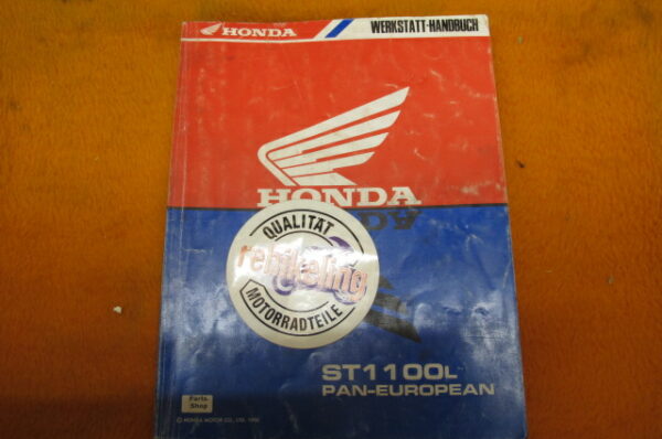 Honda  ST 1100 L PAN-EUROPEAN Werkstatt-Handbuch WHB 1990 Werkstatt-Handbuch ST1100L