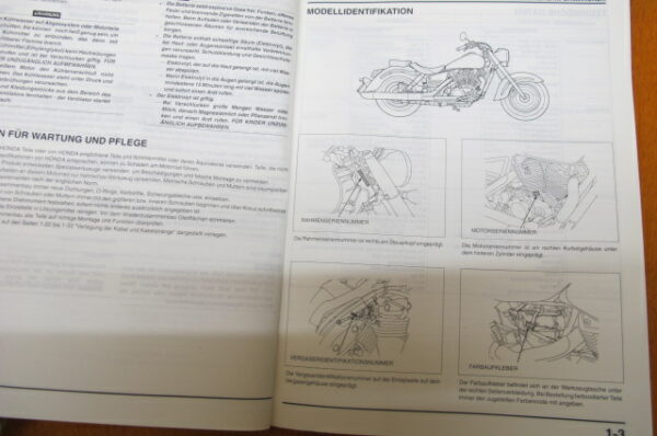 Honda  VT 1100 C3 W Werkstatt-Handbuch WHB 1998 Werkstatt-Handbuch VT1100C3W D – Bild 2