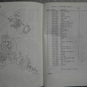 Suzuki DR750S SR41A Ersatzteile-Liste Original ETL 1988