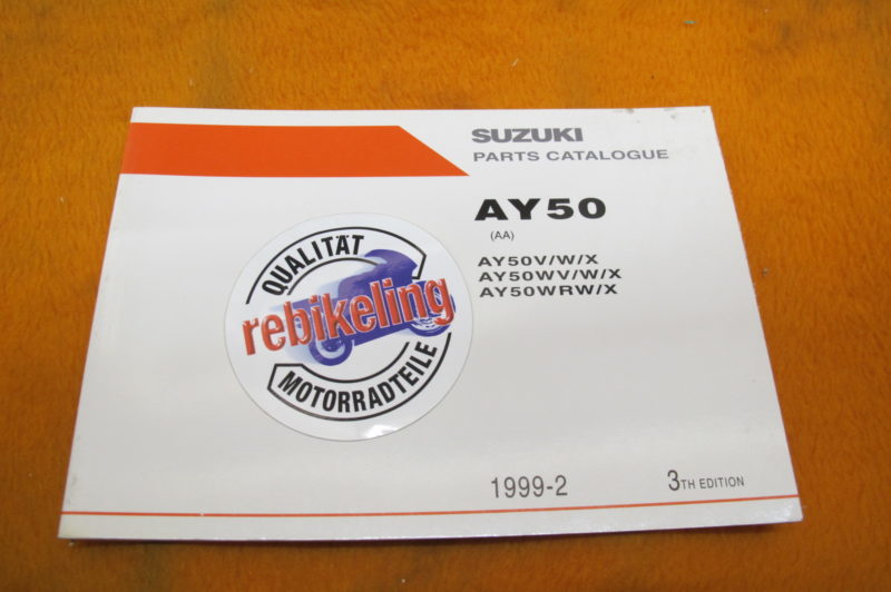 Suzuki AY50 Ersatzteile-Liste 1999