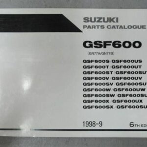 GSF600 GN77A Original Ersatzteile-Liste