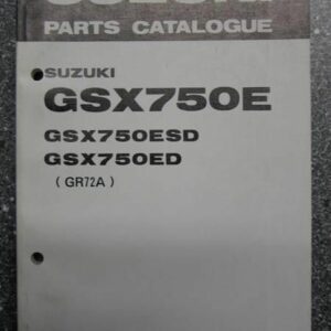 GSX750E GR72A Original Ersatzteile-Liste