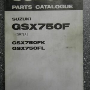 GSX750F GR78A Original Ersatzteile-Liste ETL