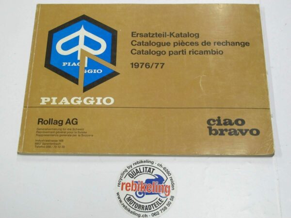 Ciao Bravo Ersatzteile-Liste 1976/77