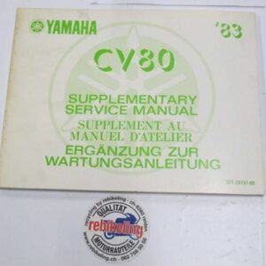 Yamaha CV80 Riva Original Werkstatt-Handbuch-Ergänzung WHBE